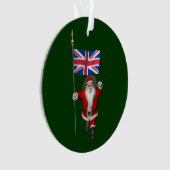 Père Noël Avec Drapeau Union Du Royaume-Uni (devant)