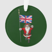 Père Noël Avec Drapeau Union Du Royaume-Uni (devant)