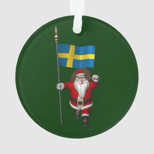 Père Noël Avec L'Ensigne De Suède (dos)