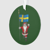 Père Noël Avec L'Ensigne De Suède (devant)