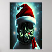 Père Noël avec masque à gaz | AI Art Poster (Devant)