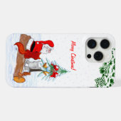 Père Noël avec Renard de lapin et écureuil (Verso Horizontal)