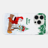 Père Noël avec Renard de lapin et écureuil (Verso Horizontal)