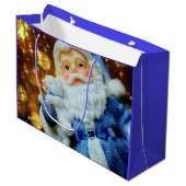 Père Noël avec sac cadeau Gold Sparkle (Devant Angle)