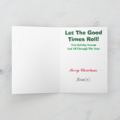 Père Noël avec sac de la carte de Noël TP (Intérieur)