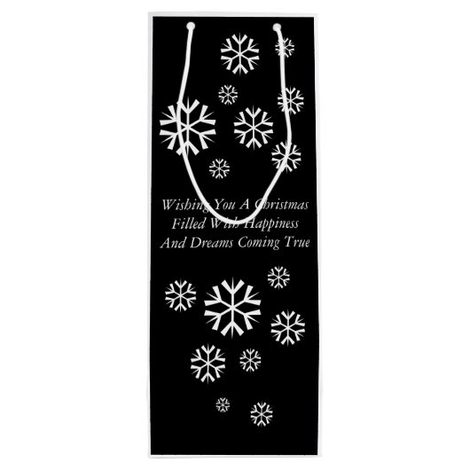 père Noël avec sac sur le toit noir et blanc conte (Dos)