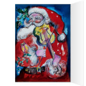 PÈRE NOËL AVEC VIOLON OU MONOGRAMME (Intérieur (Gauche))