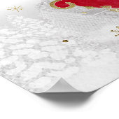 Père Noël Baby Baby shower de Noël Affiche de bien (Coin)