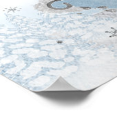 Père Noël Baby Baby shower de Noël Affiche de bien (Coin)