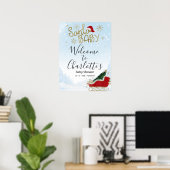 Père Noël Baby Baby shower de Noël Affiche de bien (Bureau à domicile)