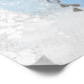 Père Noël Baby Baby shower de Noël Affiche de bien (Coin)