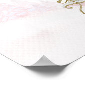 Père Noël Baby Baby shower de Noël Affiche de bien (Coin)