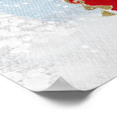 Père Noël Baby Baby shower de Noël Affiche de bien (Coin)