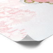 Père Noël Baby Baby shower de Noël Affiche de bien (Coin)