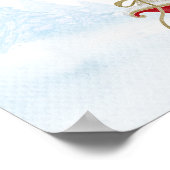 Père Noël Baby Baby shower de Noël Affiche de bien (Coin)