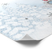 Père Noël Baby Baby shower de Noël Affiche de bien (Coin)