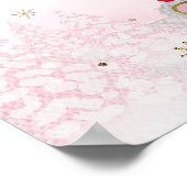 Père Noël Baby Baby shower de Noël Affiche de bien (Coin)