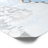 Père Noël Baby Baby shower de Noël Affiche de bien (Coin)