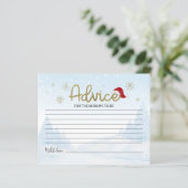 Père Noël Baby Budget Baby shower Cartes de consei (Debout devant)