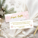 Père Noël Baby Christmas Baby Diaper Raffle<br><div class="desc">Calligraphie adorable avec des flocons de neige,  invitation à la douche pour bébé sur le thème de l'hiver. Facile à personnaliser avec vos détails. Vérifiez la collection pour rechercher les éléments correspondants comme cartes de boîtier.</div>
