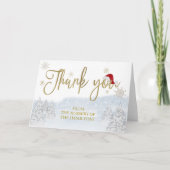 Père Noël Baby Noël Baby shower d'hiver Merci (Devant)