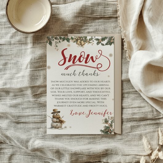 Père Noël Baby Noël neige beaucoup Merci Baby show