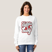 Père Noël Baby sweatshirt de Noël (Devant entier)