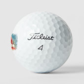 Père Noël, balle de golf ⛳ (Logo)