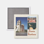 Père Noël Barbara 3 Photo Magnet Modèle (Recto/Verso)