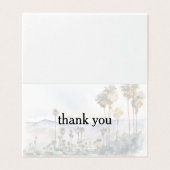 Père Noël Barbara Beach Carte de remerciements de  (Outside Unfolded)