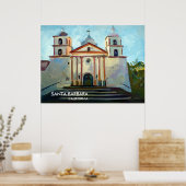 Père Noël Barbara, CA, USA Poster (Cuisine)