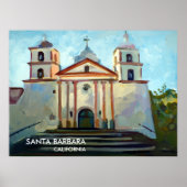 Père Noël Barbara, CA, USA Poster (Devant)