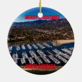 Père Noël Barbara California Pittoresque Ornement (Dos)