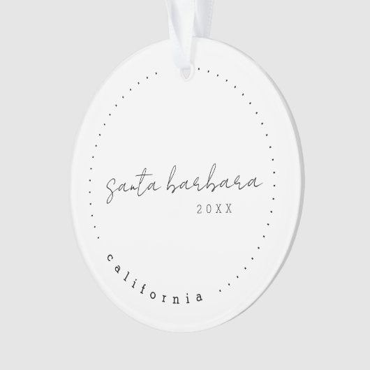 Père Noël Barbara, Californie Voyage USA Simple (devant)