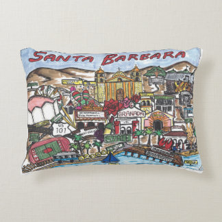 Père Noël Barbara Carte Coussin Accent