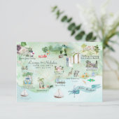 Père Noël Barbara | Carte Itinéraire De Mariage De (Debout devant)