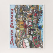 Père Noël Barbara Map Puzzle (Vertical)