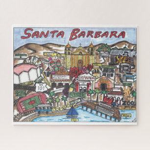 Père Noël Barbara Map Puzzle
