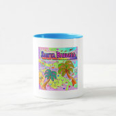 Père Noël Barbara Vacances Cible Mug (Centre)