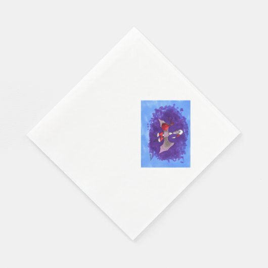 Père Noël Bat - serviettes en papier (Coin)