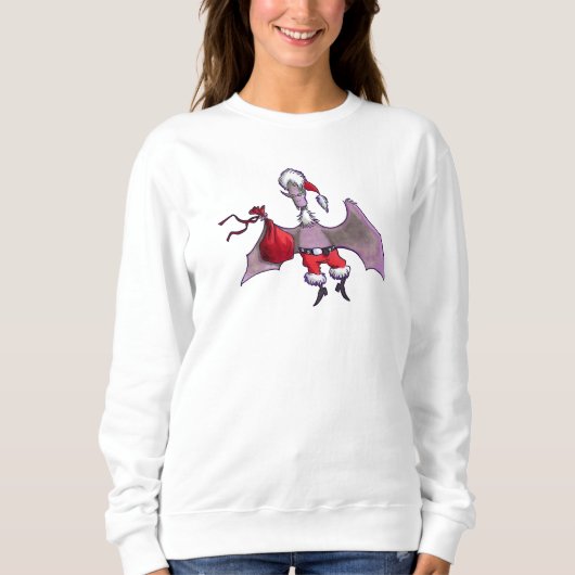 Père Noël Bat sweatshirt blanche (Devant)