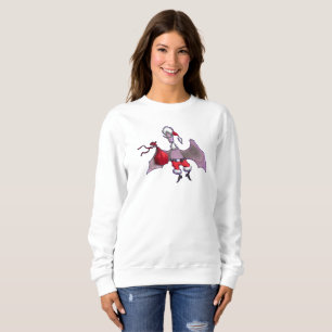 Père Noël Bat sweatshirt blanche