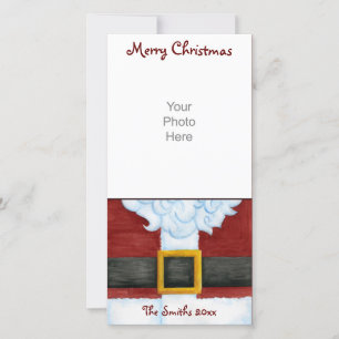 Père Noël Belly Carte photo