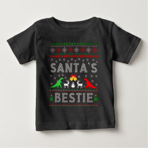 Père Noël Bestie Dino hiver Noël laide Sweat