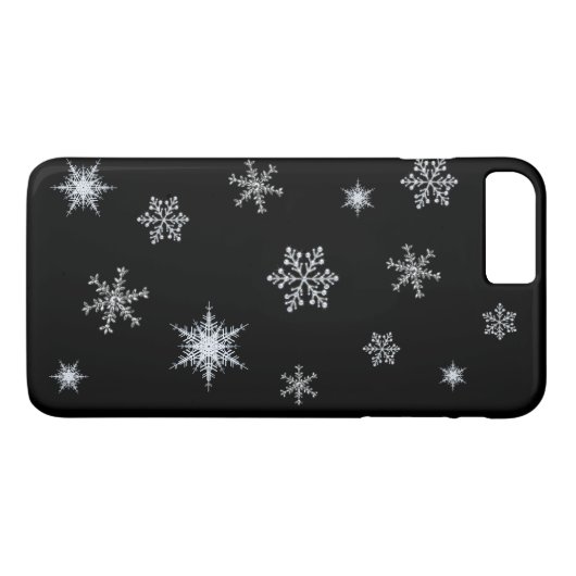 Père Noël Black iPhone 7 Plus Coque (Dos (Horizontal))