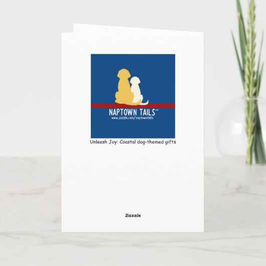 Père Noël Black Lab Chiens Carte de Noël (Dos)