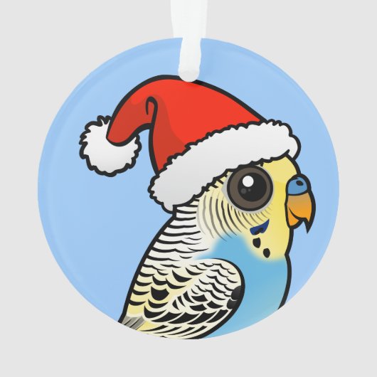Père Noël bleu et jaune Budgie (dos)