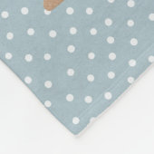 Père Noël bleue dans la couverture en toison de Sl (Coin)