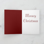 Père Noël BoBo - Carte de voeux de Noël de chat no (Intérieur)