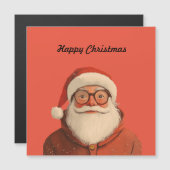 Père Noël | Bonne carte de Noël (Devant / Derrière)